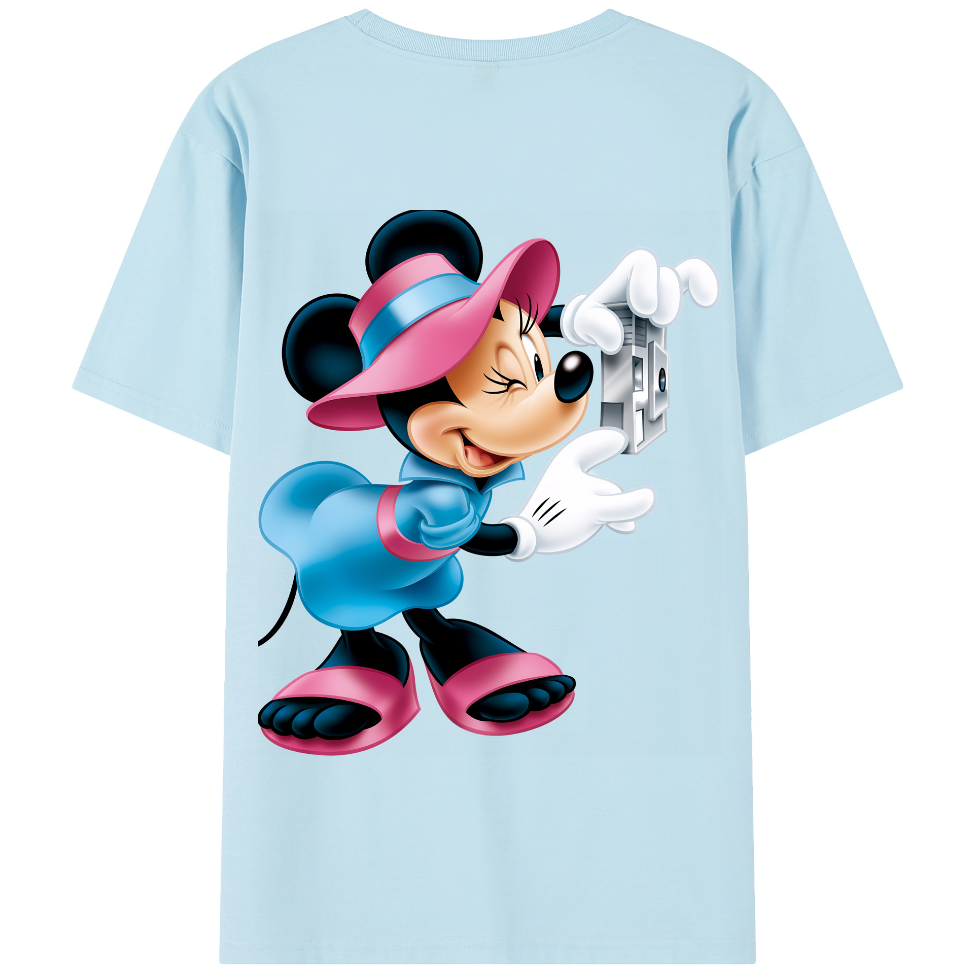 （画像用） ミッキーマウス Mickey Mouse 綿100％半袖Tシャツ（背面プリント）